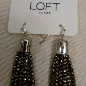 Silver shiny earrings